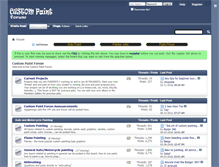 Tablet Screenshot of custompaintforum.com